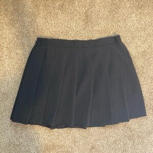 Black Pleated Skirt